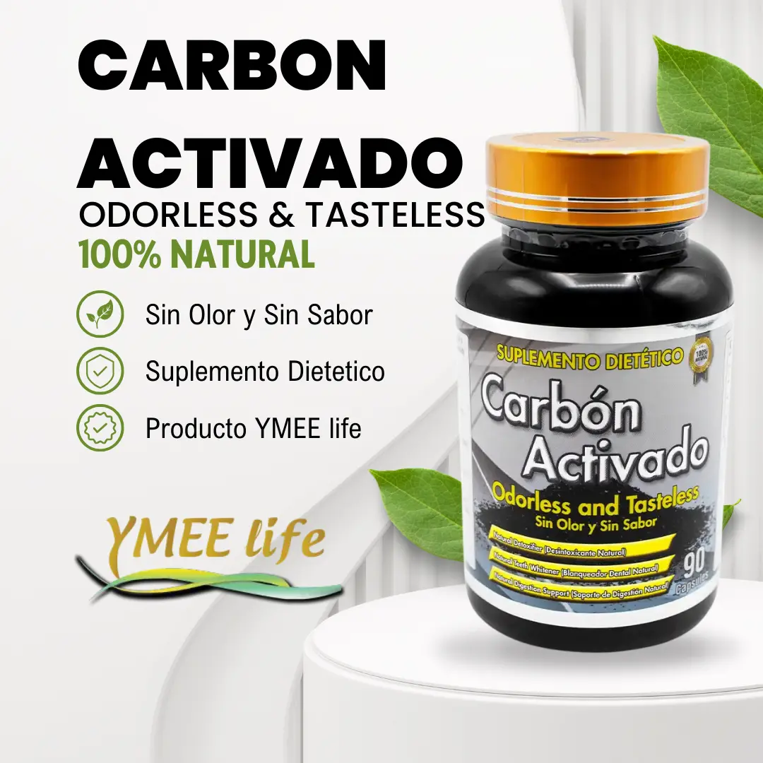 Carbon Activado Capsulas Suplemento Dietetico YmeeLife