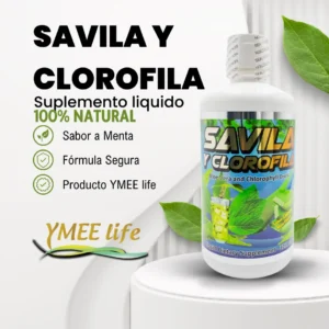 Savila y Clorofila Suplemento en Liquido 100% Natural