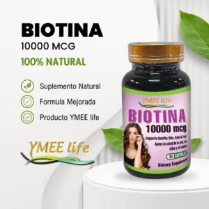 Biotina 10000 Capsulas Suplemento Natural